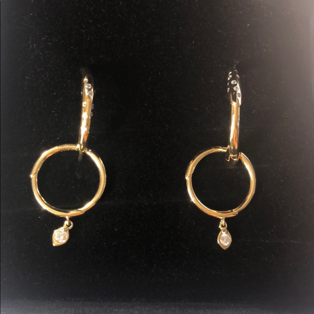 Gold hoop earrings brand new